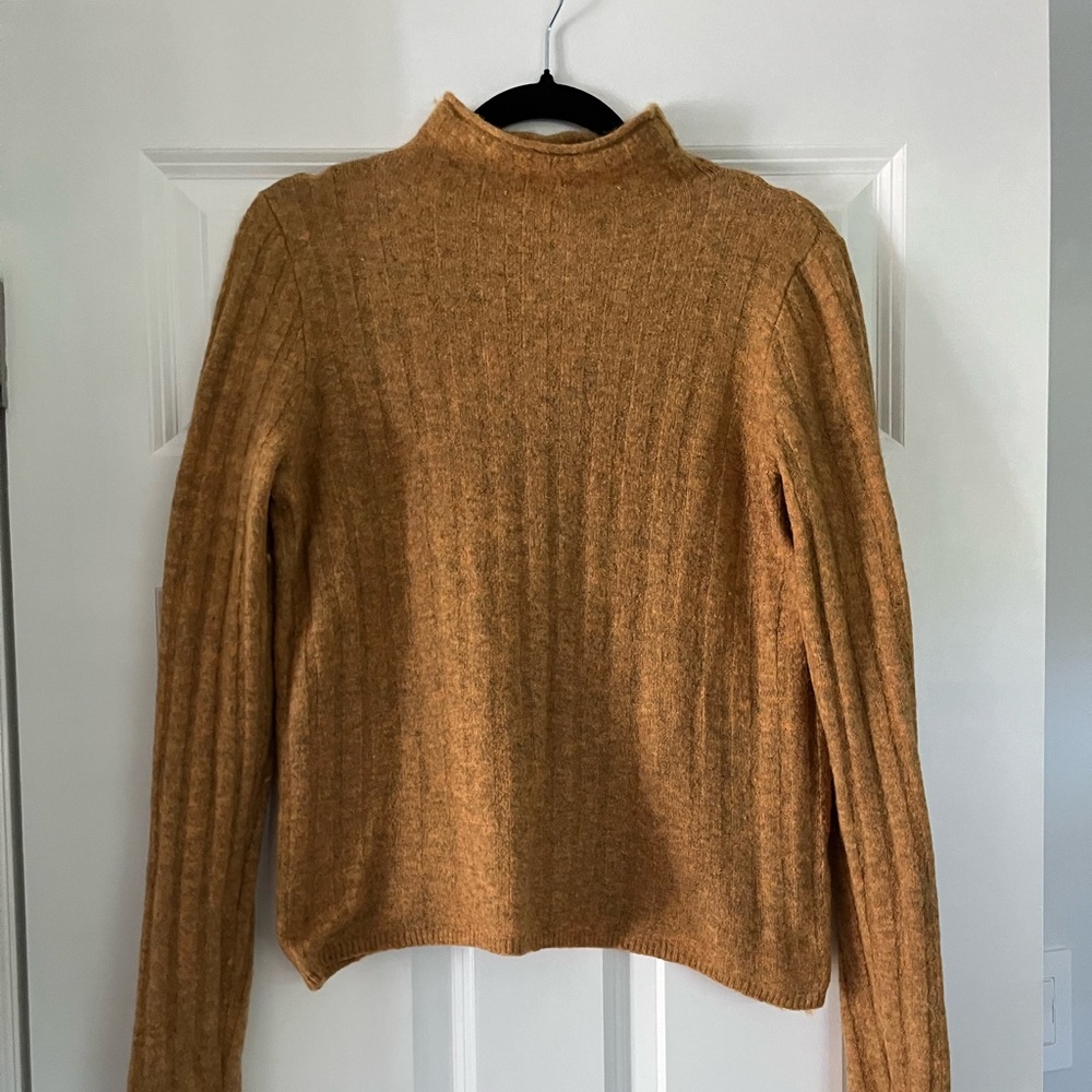 Madewell Mustard Tan - Mock-neck Sweater